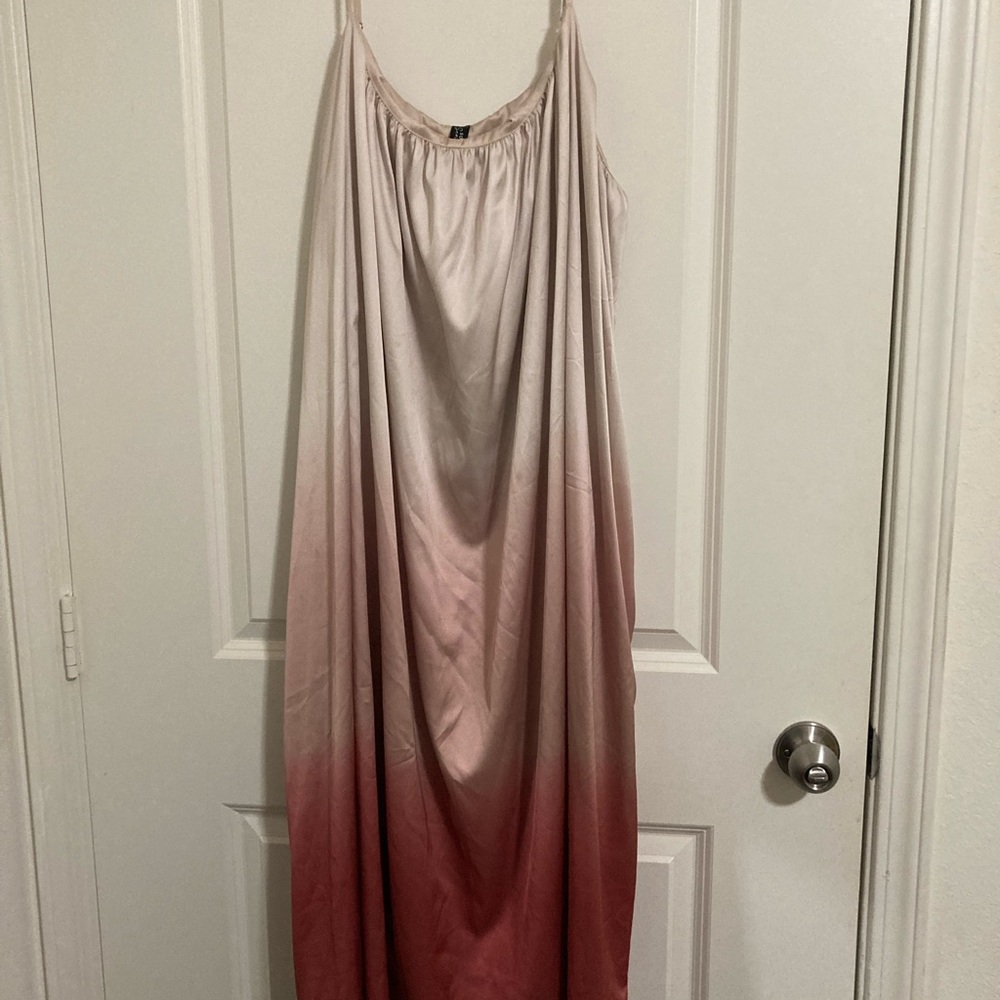 Soma Pink Ombre Satin Gown